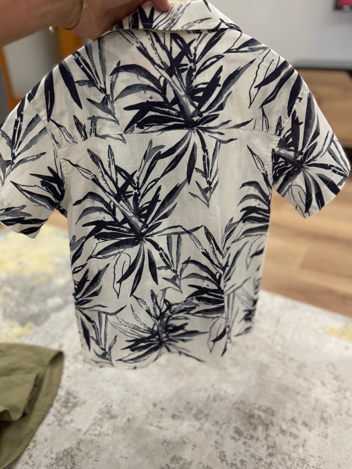 Erkek Çocuk 5-6 yaş Kısa Kollu Desenli Gömlek - Görsel 2