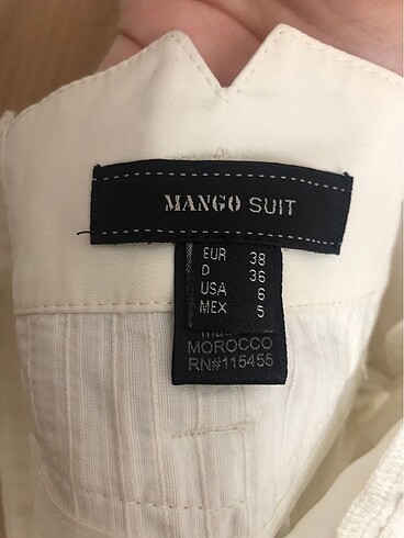 38 Beden beyaz Renk Mango kumaş pantolon