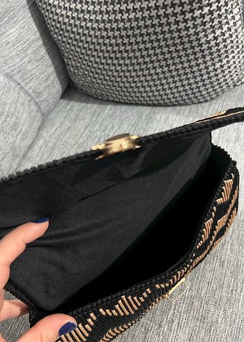 Zebra Desenli Zincir Detaylı Kadın Çantası - Görsel 2