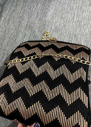 Zebra Desenli Zincir Detaylı Kadın Çantası - Görsel 3