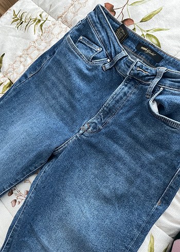 Kadın Lacivert dar Kesim Kot Pantolon - Görsel 6