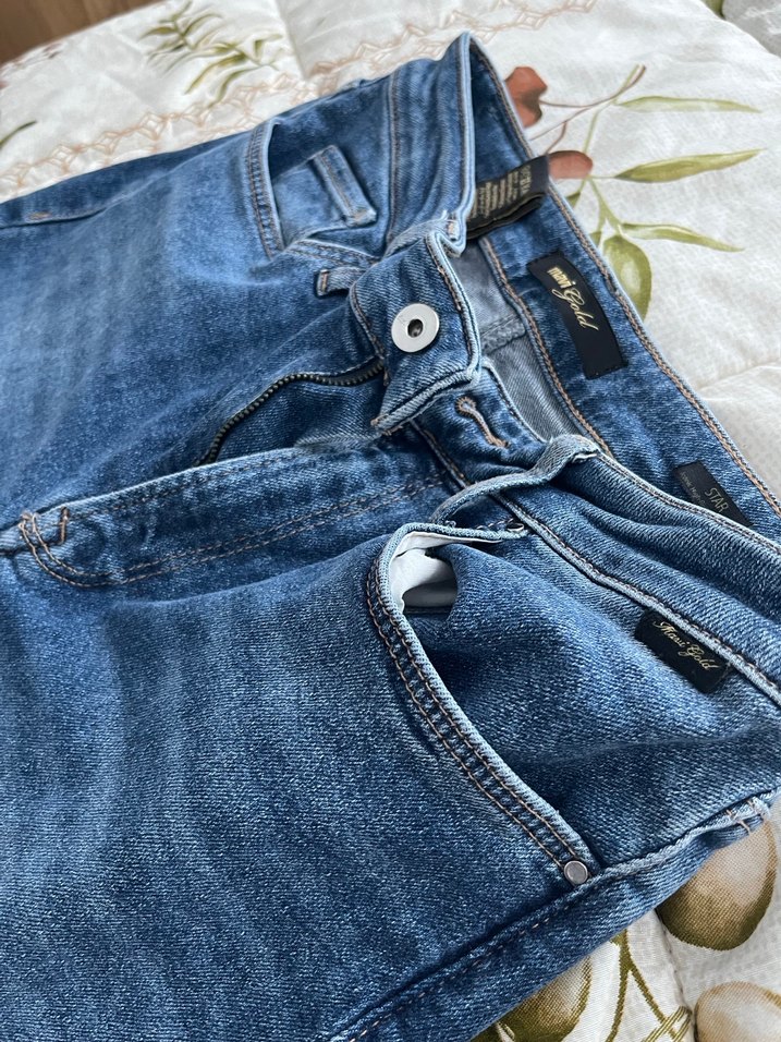 Kadın Lacivert dar Kesim Kot Pantolon - Görsel 5