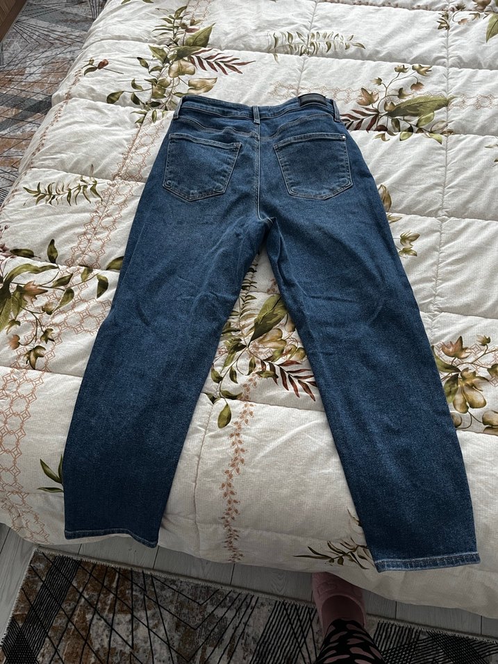 Kadın Lacivert dar Kesim Kot Pantolon - Görsel 2