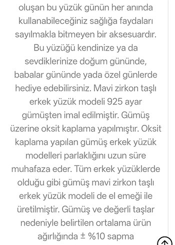 Koyu Mavi Taşlı Erkek Yüzük GÜMÜŞ - Görsel 2