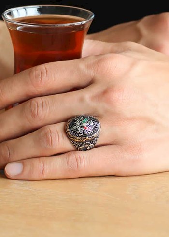 Gümüş Erkek Yüzük - Görsel 2