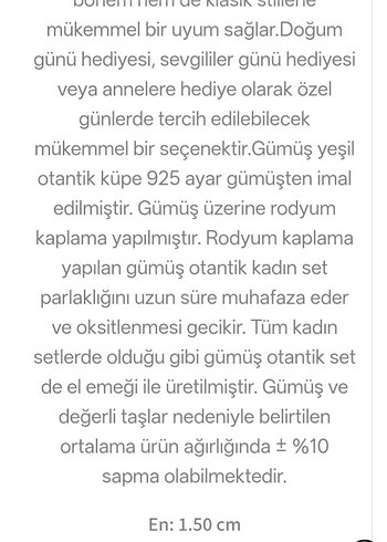 Zincir Detaylı Parlak Yeşil Kare Kolye gümüş - Görsel 4