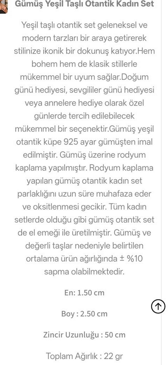 Zincir Detaylı Parlak Yeşil Kare Kolye gümüş - Görsel 4