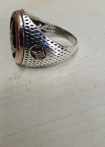Vintage Siyah Erkek Yüzük Gümüş - Görsel 4