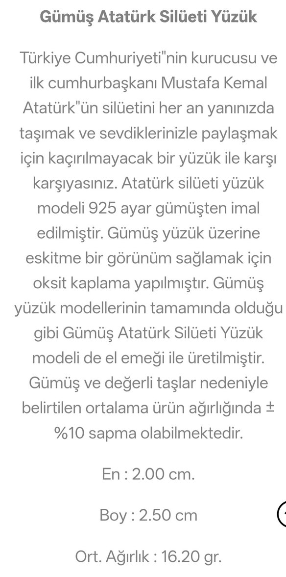 Erkek Siyah Gri Yüzük gümüş - Görsel 4