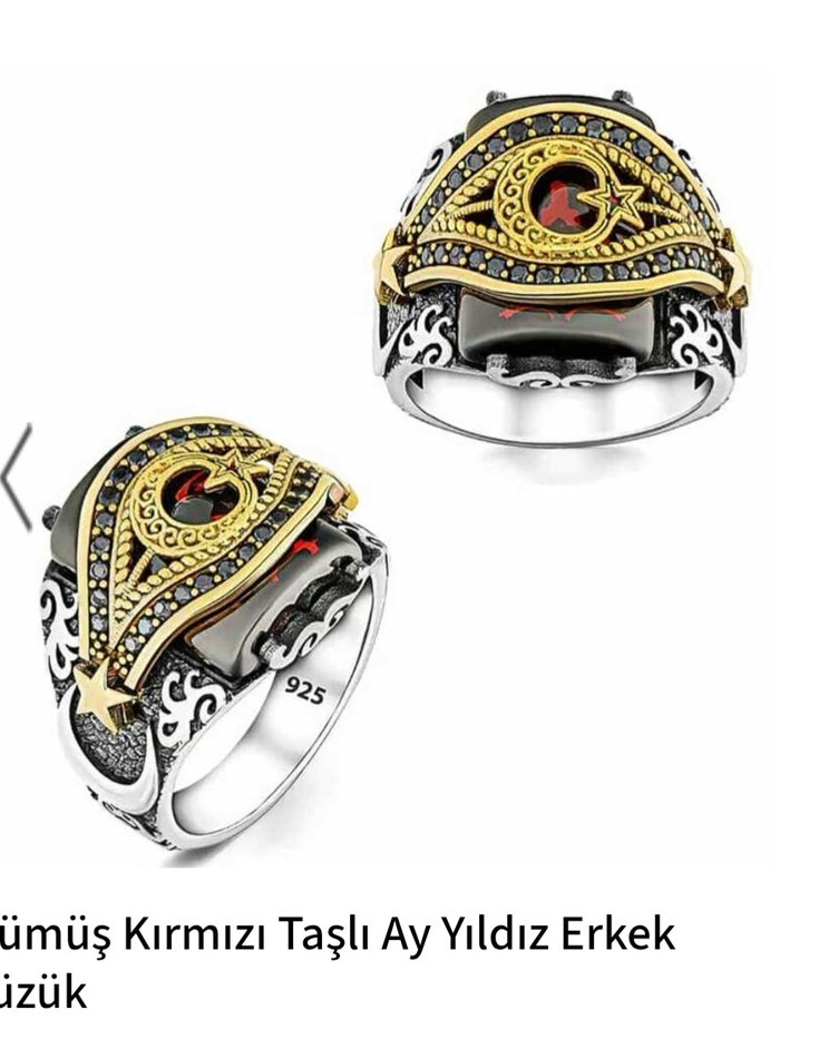 Erkek 925 Ayar Yüzük Gümüş - Görsel 2