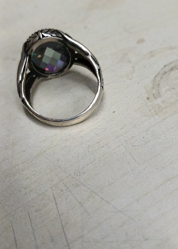 Renkli Taşlı Bohem Erkek Yüzük gümüş - Görsel 3