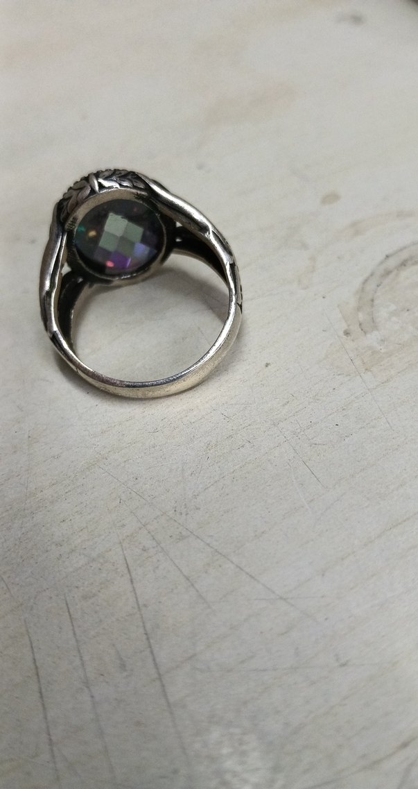 Renkli Taşlı Bohem Erkek Yüzük gümüş - Görsel 3