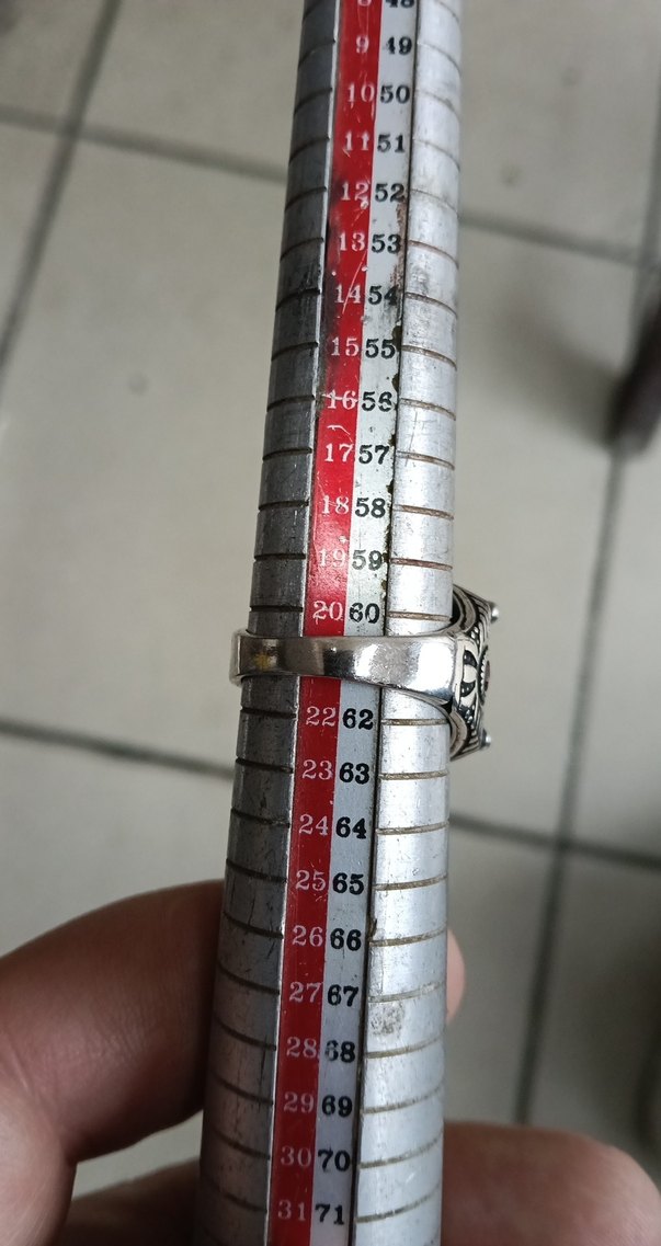 Bordo Vintage Erkek Yüzük Gümüş - Görsel 5