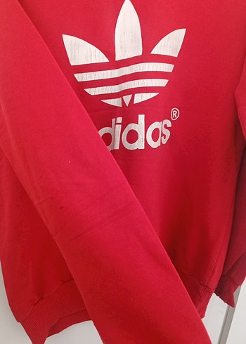 Kırmızı Adidas çocuk Sweatshirt - Görsel 2