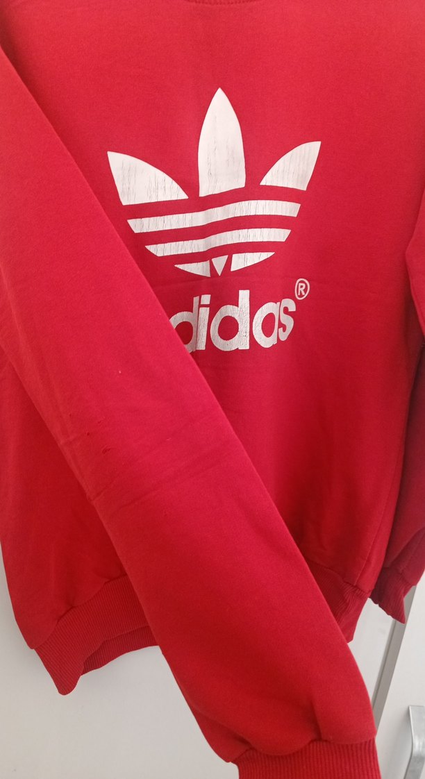Kırmızı Adidas çocuk Sweatshirt - Görsel 2