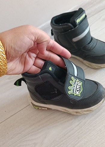 25 Beden gri Renk Gri Erkek Çocuk Punk Tarzı Botlar