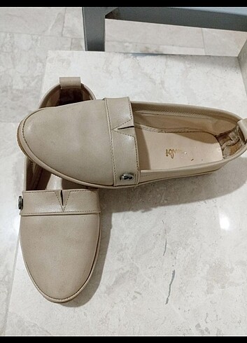 Bambi Vizon Kadın Espadril