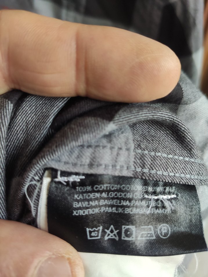 Gri Kareli Pamuklu Erkek Gömlek - Görsel 3