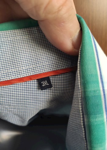 Yeşil Kareli uzun Kollu Erkek Gömlek - Görsel 2