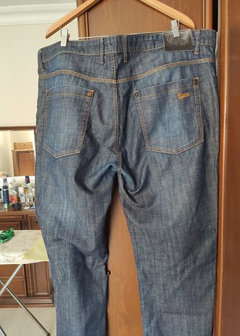 Erkek Lacivert Regular Fit Denim Pantolon - Görsel 2