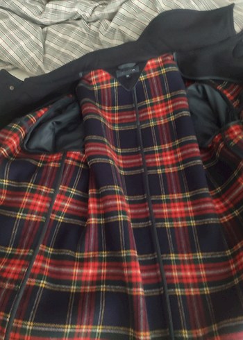 Erkek palto fermuarlı, çıtçıtlı, yün kaşe - Görsel 4