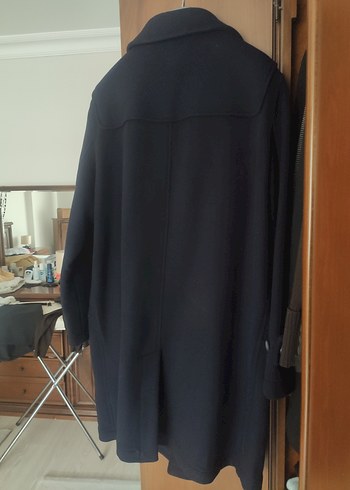 Erkek palto fermuarlı, çıtçıtlı, yün kaşe - Görsel 2