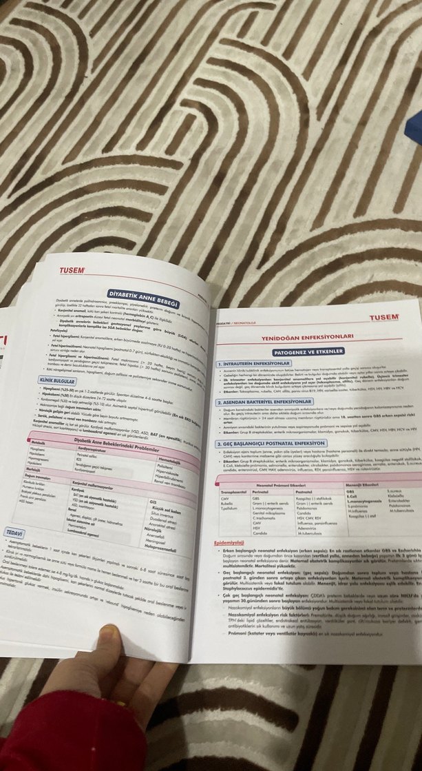 TUSEM Pediatri Sınav Hazırlık Kitabı - Görsel 3