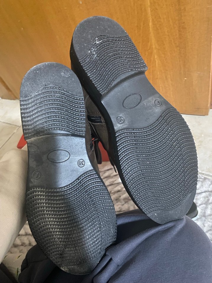 Orijinal Bulldozer Kahverengi Deri Biker Bot - Görsel 4