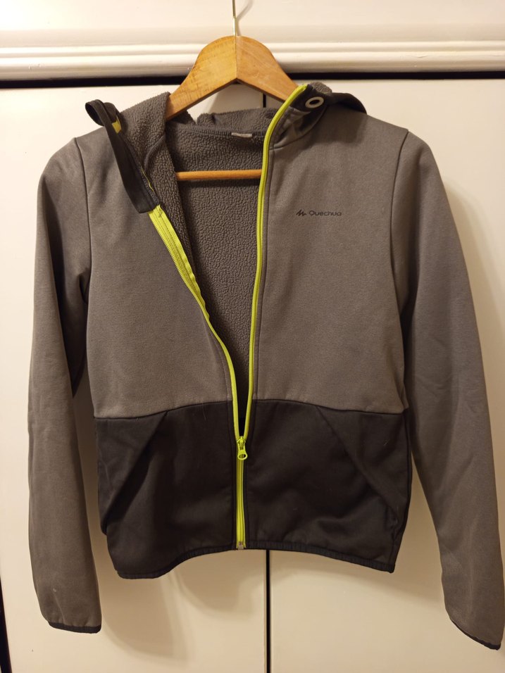 Gri Fermuarlı Erkek Spor Sweatshirt - Görsel 2