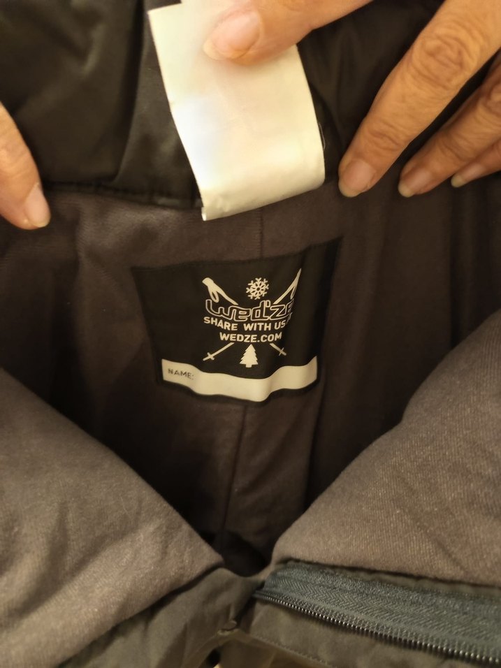 Siyah Erkek Kar ve Kayak Pantolonu, Bol Kesim, Kemerli - Görsel 3