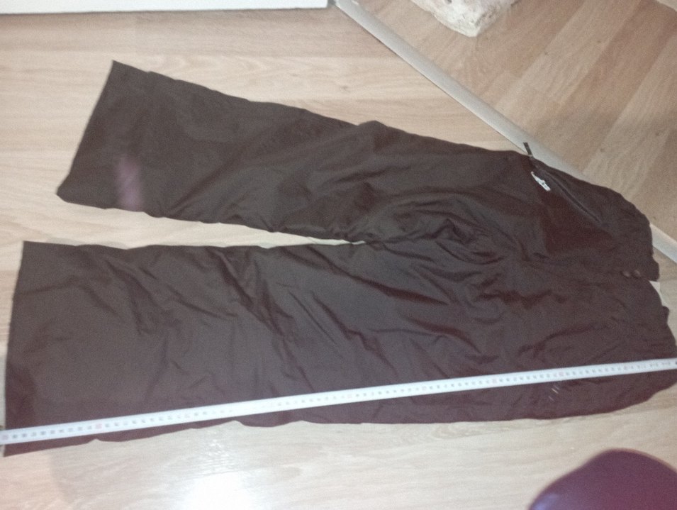 Siyah Erkek Kar ve Kayak Pantolonu, Bol Kesim, Kemerli - Görsel 5