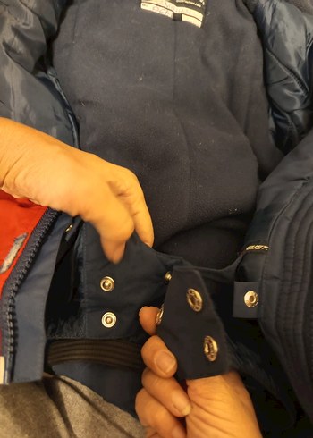 Kırmızı Lacivert Erkek Çocuk KAR Montu - Görsel 5