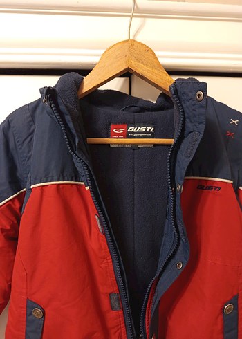 Kırmızı Lacivert Erkek Çocuk KAR Montu - Görsel 3