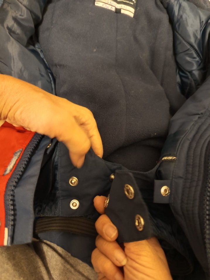 Kırmızı Lacivert Erkek Çocuk KAR Montu - Görsel 5