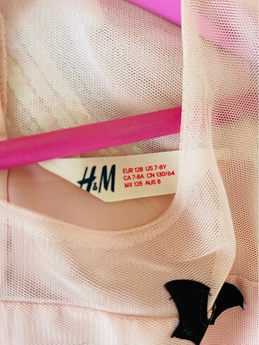 8 Yaş Beden pembe Renk H&M Kız Çocuk Abiye Elbise