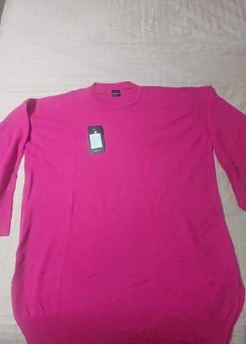Pembe Uzun Kollu Salaş Kadın kazak