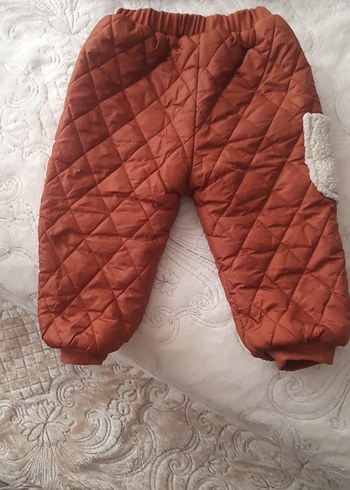 Kürklü Kapüşonlu Kahverengi Bebek Tulumu - Görsel 2