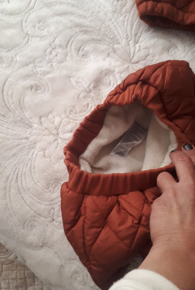 Kürklü Kapüşonlu Kahverengi Bebek Tulumu - Görsel 4