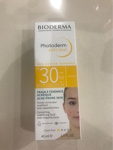 Bioderma akne eğilimli ciltler için güneş kremi