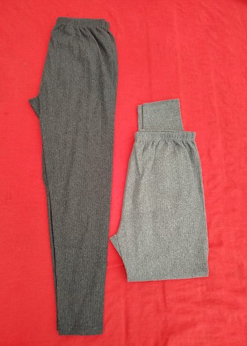 Gri Kadın Midi Tayt Elastik Bel - Görsel 10