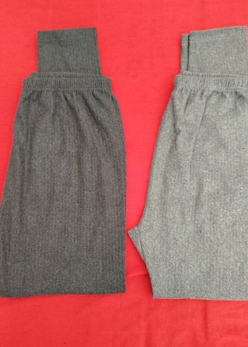 Gri Kadın Midi Tayt Elastik Bel - Görsel 9