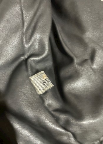 l Beden siyah Renk Erkek Siyah Deri Vintage Ceket