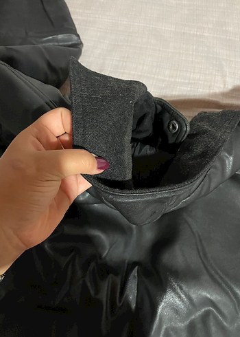 Erkek Siyah Deri Vintage Ceket - Görsel 5