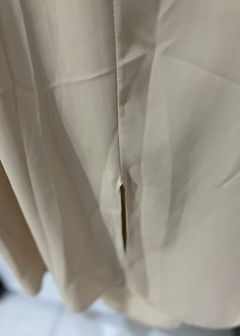 Zara Bej Kolsuz Midi Elbise - Görsel 6