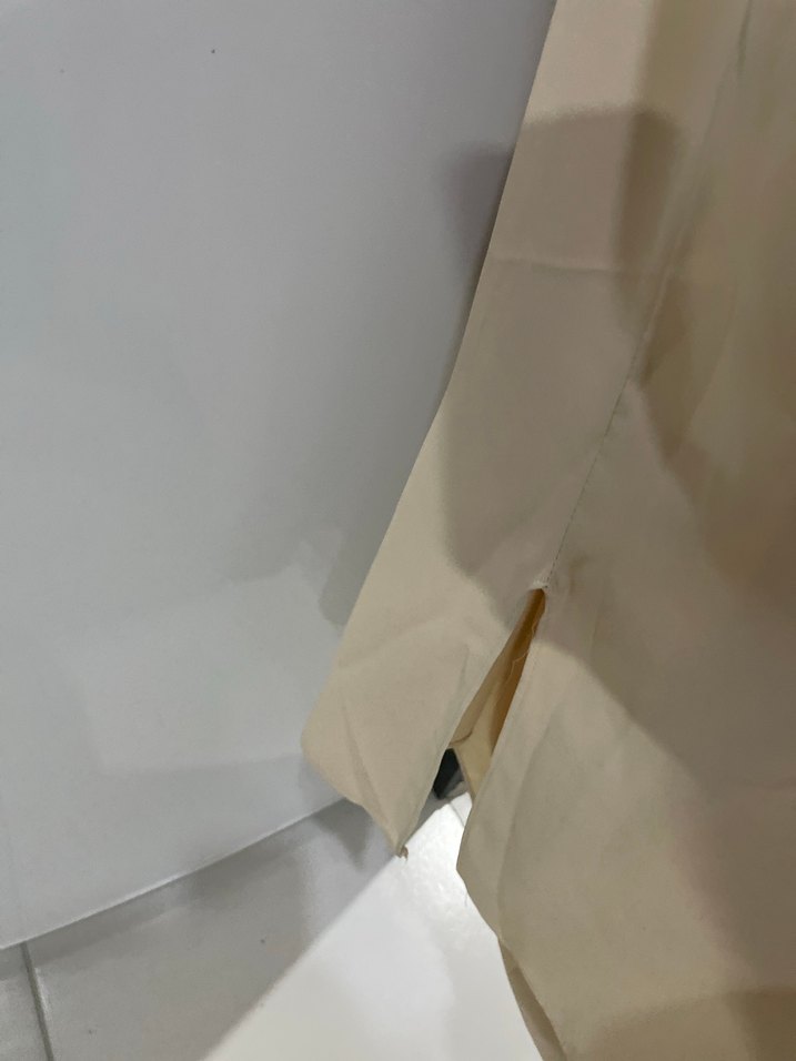 Zara Bej Kolsuz Midi Elbise - Görsel 4