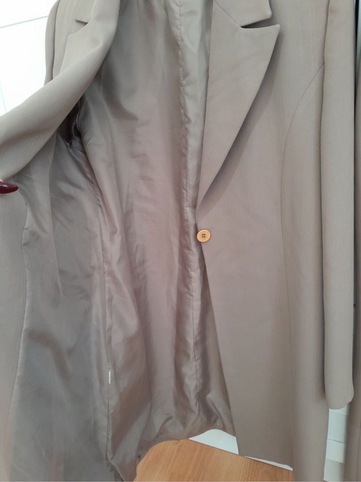 Bej Uzun Kollu Kadın Takım - Görsel 2