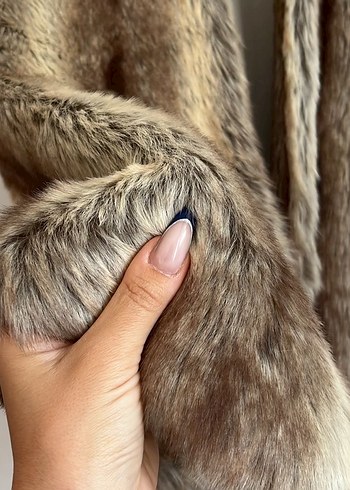 Kahverengi Kürk Detaylı Deri Yelek - Görsel 3