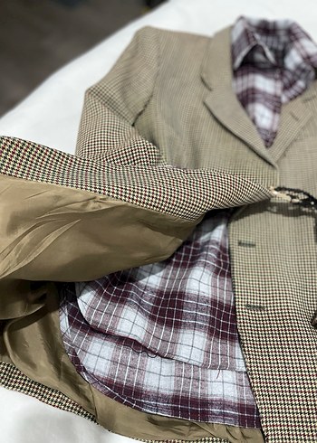 Kahverengi Kuşaklı Kadın Blazer Ceket - Görsel 3