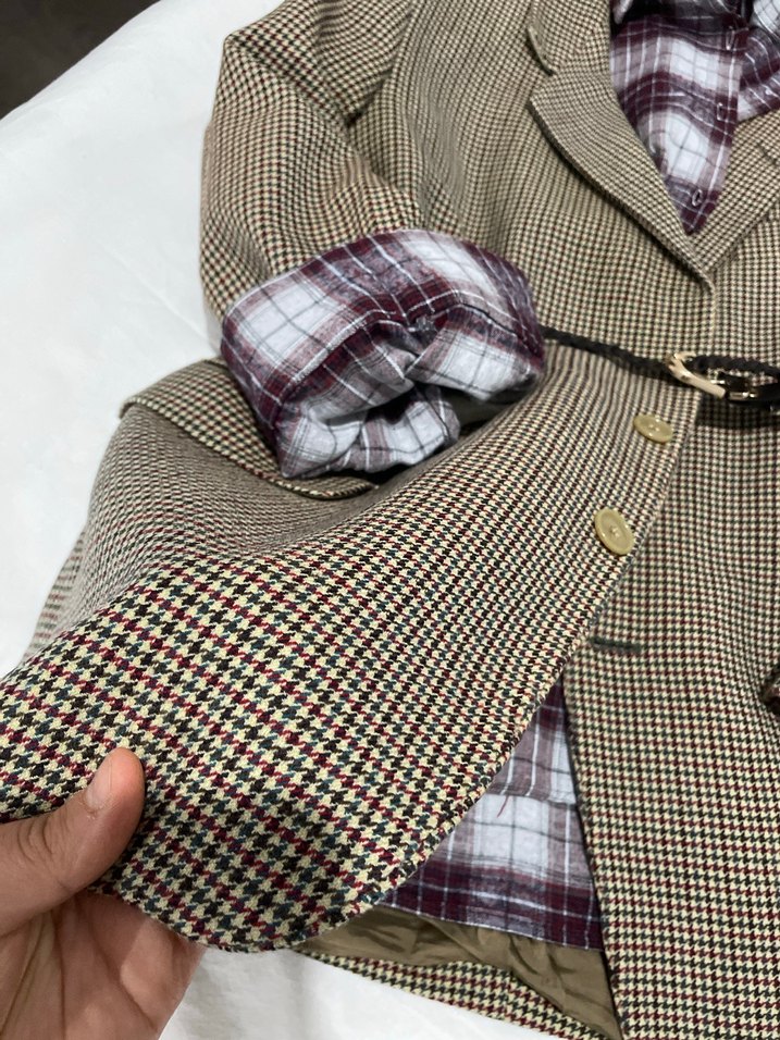 Kahverengi Kuşaklı Kadın Blazer Ceket - Görsel 2