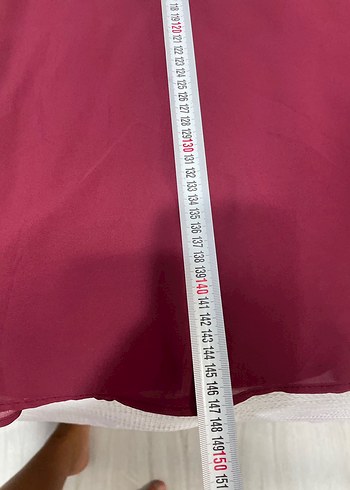 Zara Bordo Saten Uzun sırt detaylı abiye